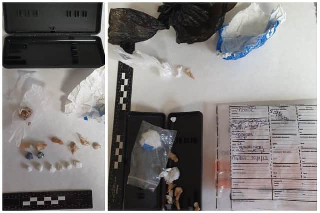 Some of the drugs found by police