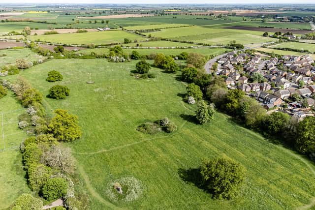 More than 90 homes will be built on the spot known to locals as 'Wenny Meadow' (image: Drones Aloft).