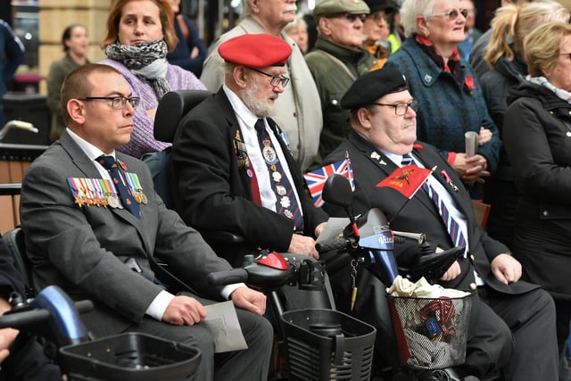 Armistice Day parade in the City Centre