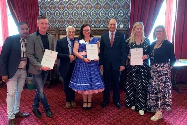 Shailesh Vara MP with his Coronavirus Community Champions.