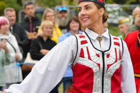 One of the performers
