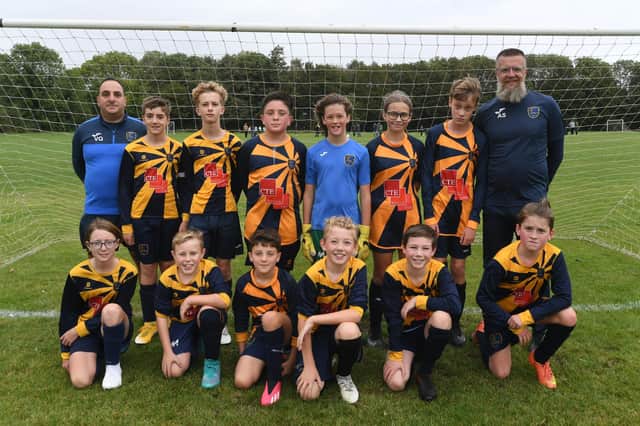 The Glinton and Northborough Under 12 team beaten by Orton Rangers last weekend. Photo: David Lowndes.