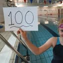 Sponsored swimmer Jenna Proud who swam 100 lengths at the Stanground School pool in aid of Macmillan Cancer Support.