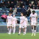 Peterborough United players look dejected after of Wycombe Wanderers score their second goal. Photo: Joe Dent.