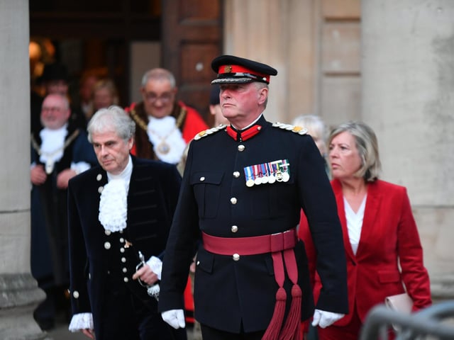 Royal British Legion 80th anniversary of D-Day outside the Town Hall