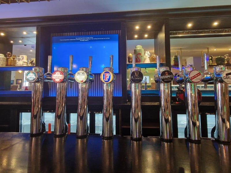 The taps being set up.