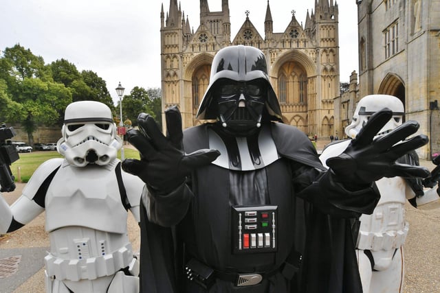 Darth Vader and his Stormtroopers.
