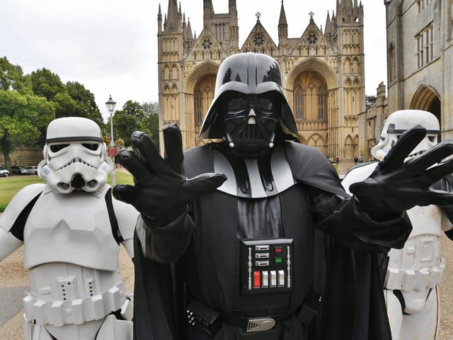 Darth Vader and his Stormtroopers.