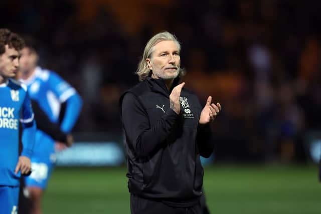 Robbie Savage after the Posh defeat at Bradford City. Photo Joe Dent/theposh.com.