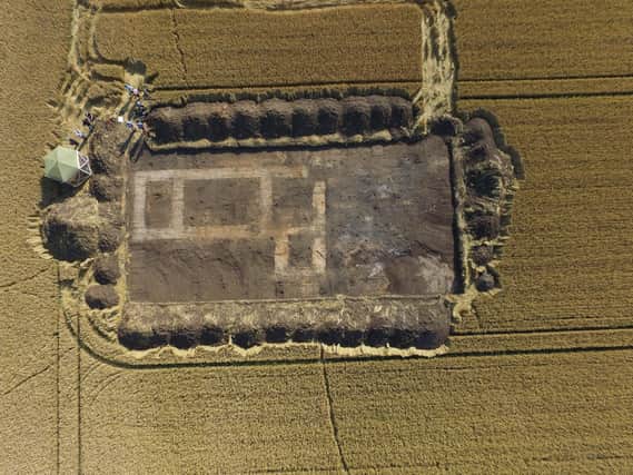 An aerial view of the Anchor Church Field site, a few miles northeast of Crowland town centre (image: Anchor Church Field project)