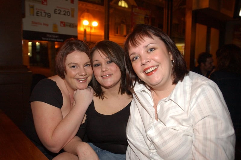 A night out at Yates's in Broadway, Peterborough in February 2004