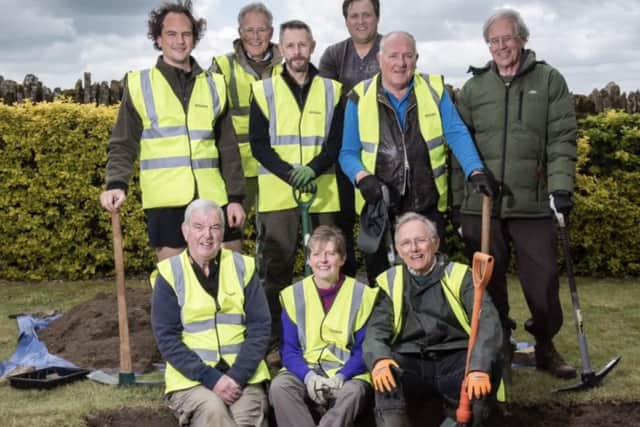 Just a few of the "bunch of amateurs" who discovered the long-lost Tudor palace at Collyweston earlier this year (image: CHAPS).