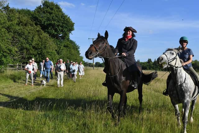 Horseman, Mr Reid (pictured), got the nickname ‘Swampy 3’ after he threatened to climb the trees on his farm next to the A47 route to prevent them from being cut down.