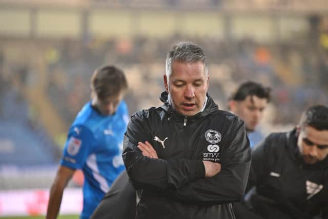 Posh boss Darren Ferguson after the Boxing Day defeat to Mansfield. Photo David Lowndes.