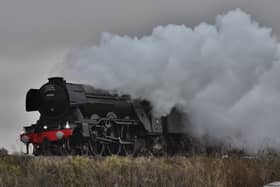 The Flying Scotsman passing through Whittlesey
