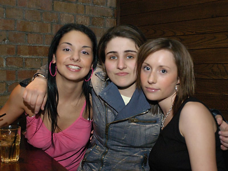 A night out in 2004 at Edwards Bar, Broadway, Peterborough