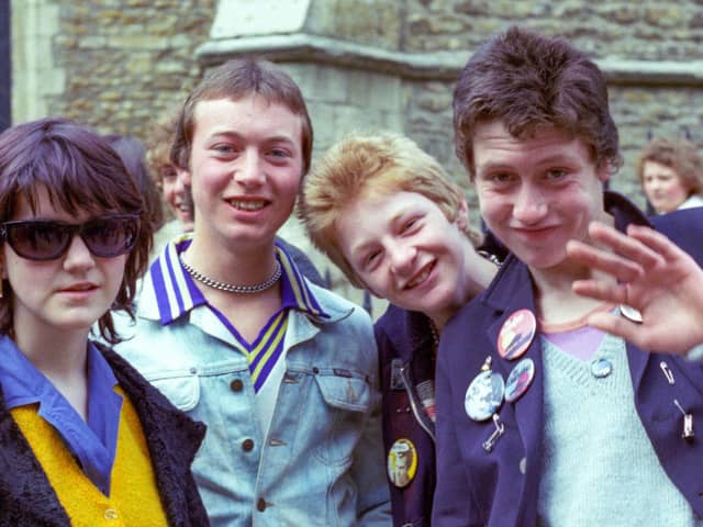 1978 - John Church, Gary Beckett, Ade Lawrence and Pippa Hodgson