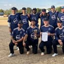 Orton Park CC celebrate their success in the Bob Welton T20 Cup.
