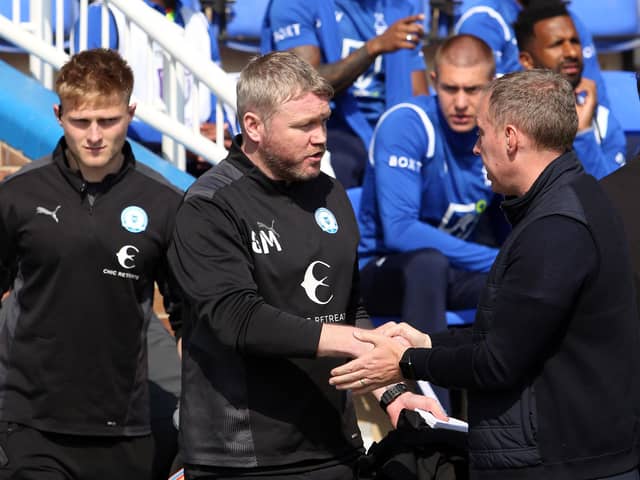 Peterborough United manager Grant McCann and Nottingham Forest manager Steve Cooper ahead of kick-off.