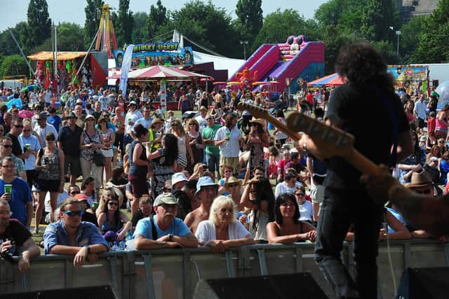 The main stage at The Willow Festival in  2013 on the Embankment - the festival returns on Friday