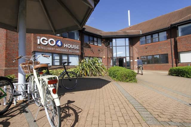 The head office of iGO4 in Peterborough.
