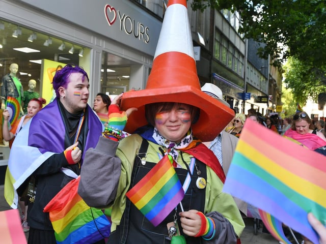 A parade was first held through the city centre.