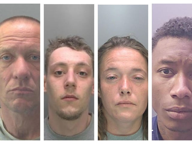 The faces of some of the crooks jailed in September for crimes in and around Peterborough
