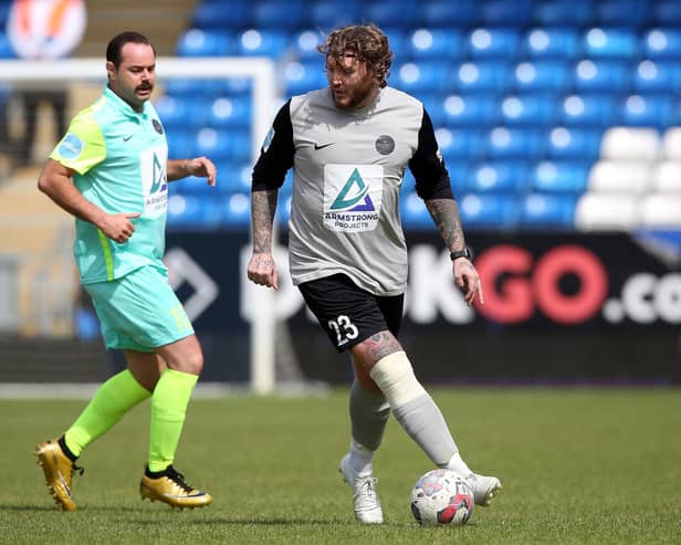 James Arthur and Danny Dyer among famous faces playing 90s minutes for charity match, pictured at Posh ground (image: Joe Dent).