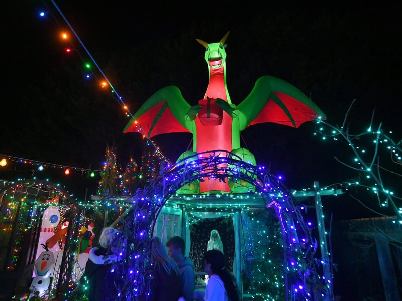Dave Wooldridge's wonderful display will raise money for Sue Ryder Thorpe Hall Hospice.
