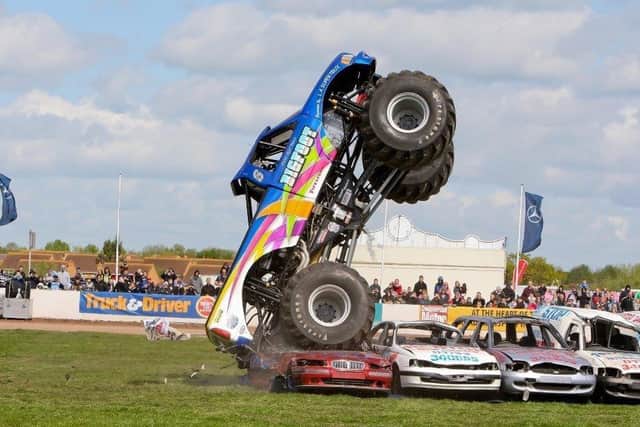 Some of the big vehicle clashes at Truckfest at the East of England Arena and Events Centre, which says it needs a big venue for its full show.