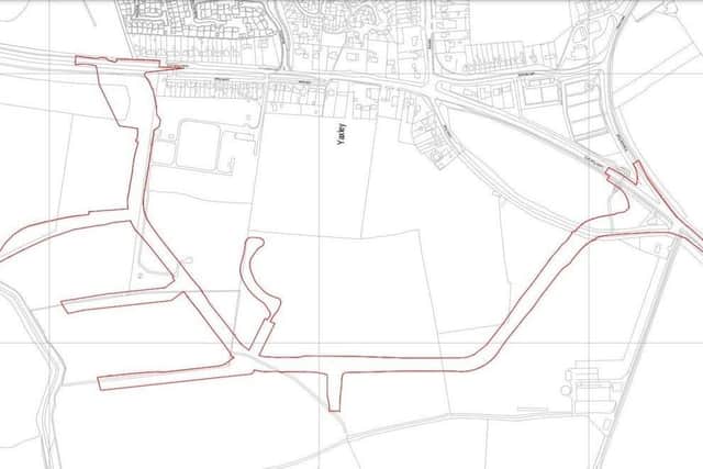 A new map of the new Yaxley Loop Road.