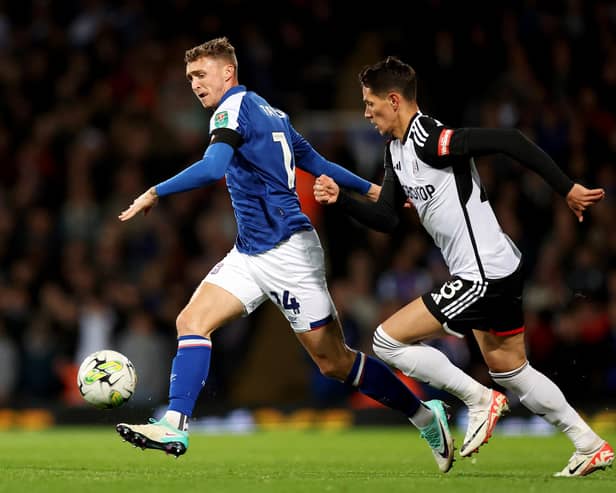 Jack Taylor in action for Ipswich Town. (Photo by Catherine Ivill/Getty Images)