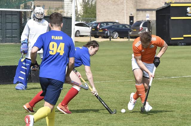 Action from the 2022 Brummitt mixed hockey event. Photo: David Lowndes.