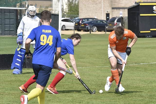 Action from the 2022 Brummitt mixed hockey event. Photo: David Lowndes.