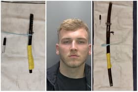 Alex Quarton and swords found by police