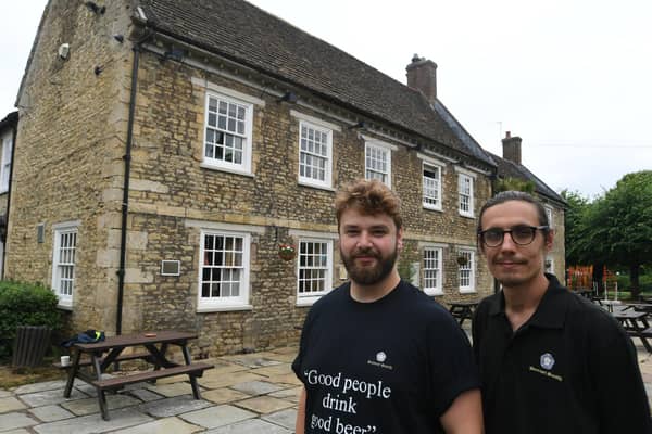 David Morrad and Oli Robbins the new joint managers of the Botolph's Arms.
