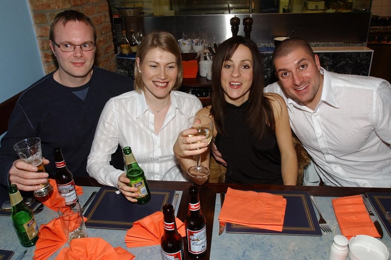 Welcoming in 2004 at Topo Gigio in Cowgate, Peterborough city centre