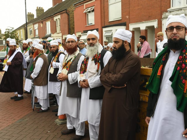 Peterborough Grand Mawlid parade from Alderman's Drive to celebrate the life and legacy of the Prophet Muhammad.