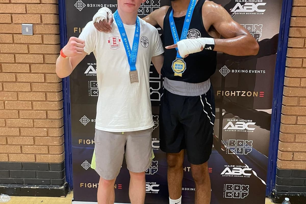 Timberwolves Boxers A gold and a silver for Wolves Den boxers in South Wales