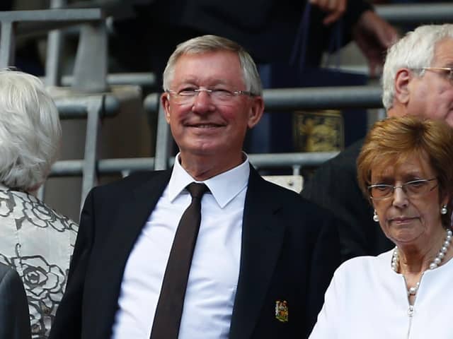 Sir Alex Ferguson and Lady Cathy Ferguson. (Photo IAN KINGTON/AFP via Getty Images)