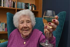 103-year-old Elsie Wilkins celebrates her landmark birthday at Clayburn Court care home in Hampton