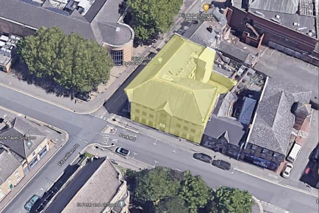 The location of the new flats development on Park Road.