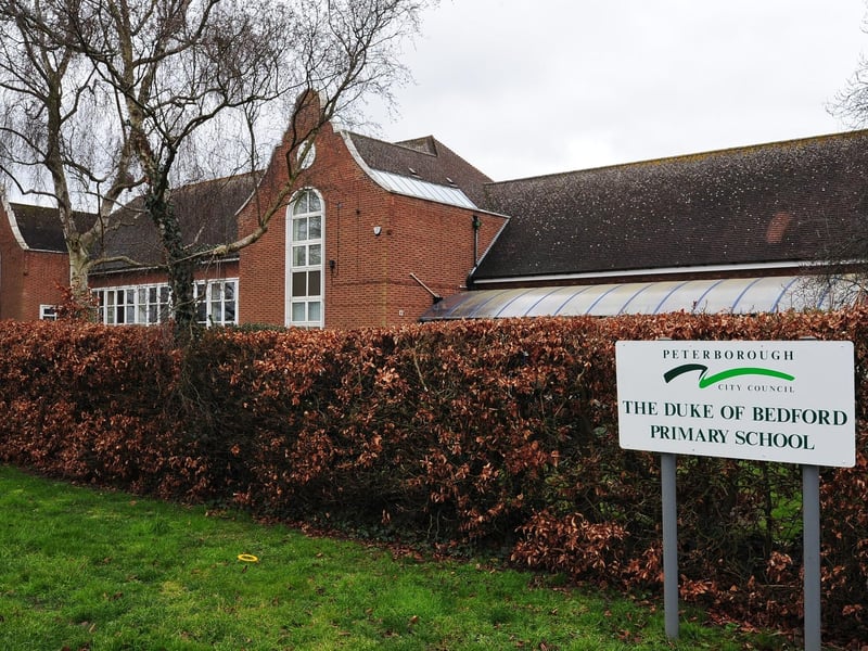 The Duke of Bedford Primary School had a rating of 105