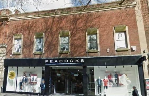 The former Peacocks store in Bridge Street, Peterborough