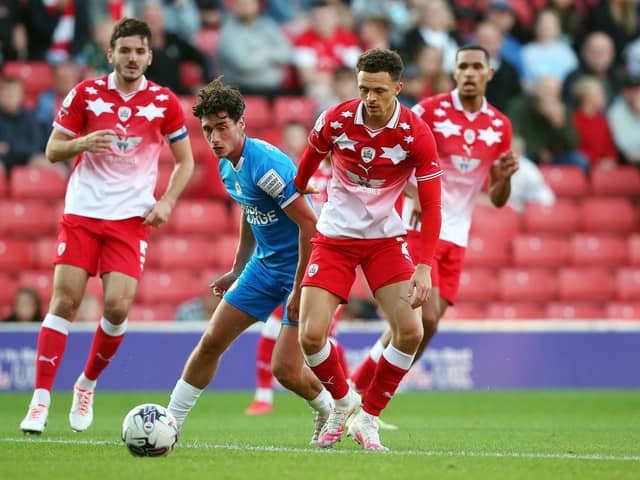 Joel Randall had the best chance of the first half for Peterborough United. Photo: Joe Dent.