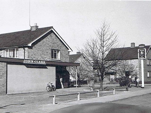 The John Clare pub on Hallfields Lane, Paston in the 1970s. The pub closed its doors for good in 2014. Plans to demolish the building - which was the victim of an arson attack in 2020 - in order to create 16 flats in its place have recently been submitted to Peterborough City Council (image: Peterborough Images Archive)