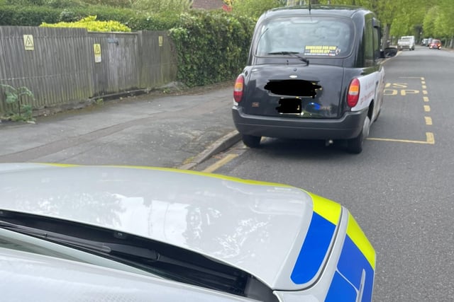 When officers saw this Peterborough taxi driver on his phone he used the excuse that he was a 'professional driver'. The driver was issued with a ticket - as well as six points and a £200 fine.