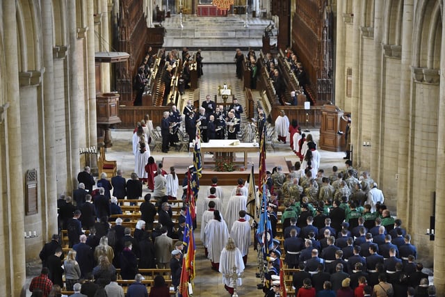 Remembrance Day service  at Peterborough Cathedral