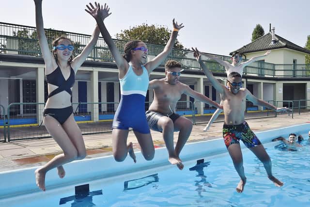 The Lido has proved popular in the September sunshine this week