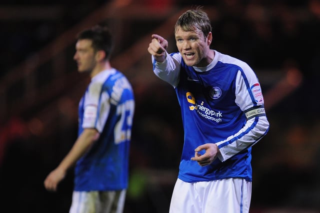 Boss Grant McCann dishes out the orders during his playing days for Peterborough in 2012.